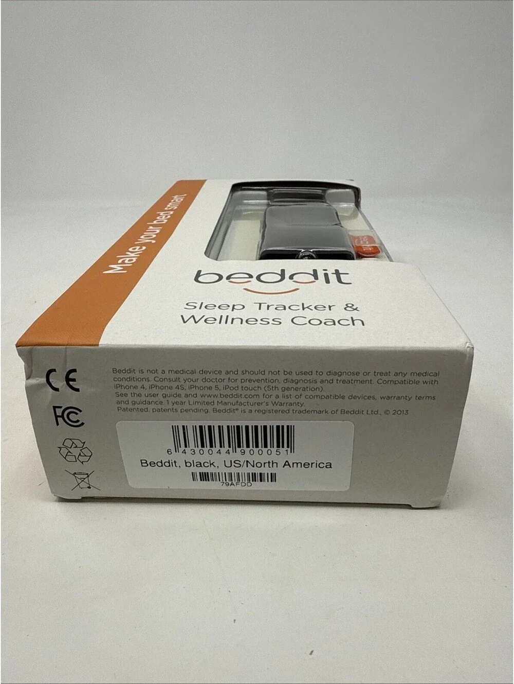 NEW  Beddit Sleep Monitor Tracker & Wellness Coach Black